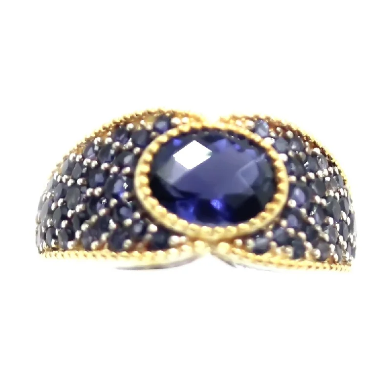 Women’s classic rings-925 Sterling Silver Iolite Ring