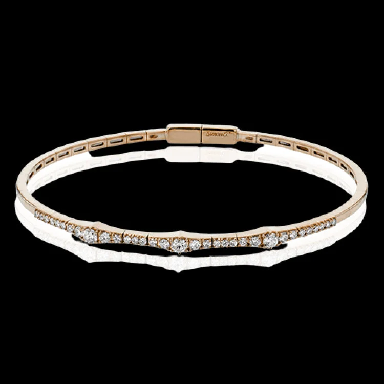 Women’s diamond tennis bracelets-LB2382-R BANGLE