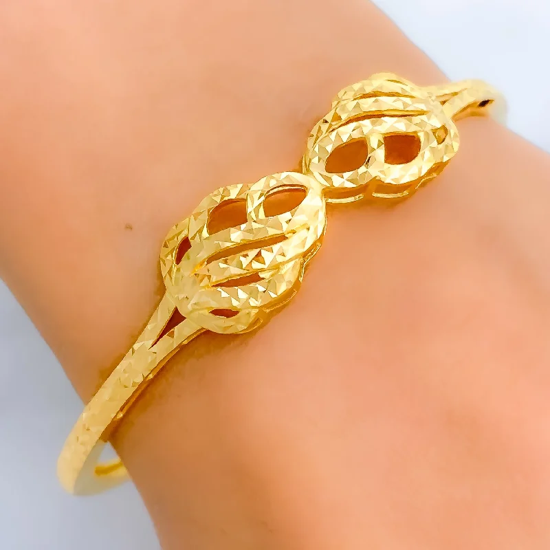 Women’s elegant bangles-High Finish 22k Gold Bangle Bracelet