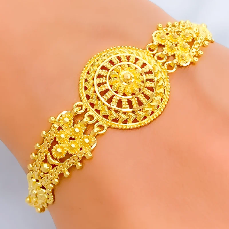 Women’s casual bracelets-Decadent Ethereal 22k Gold Bracelet