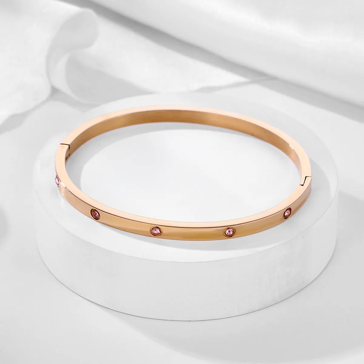 18K Rose Gold Pink Diamond (Width 4mm)