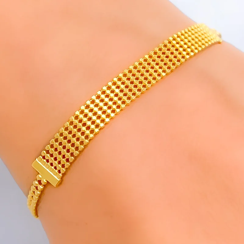 Women’s elegant bracelets-Lovely Shimmering 22K Gold Bracelet