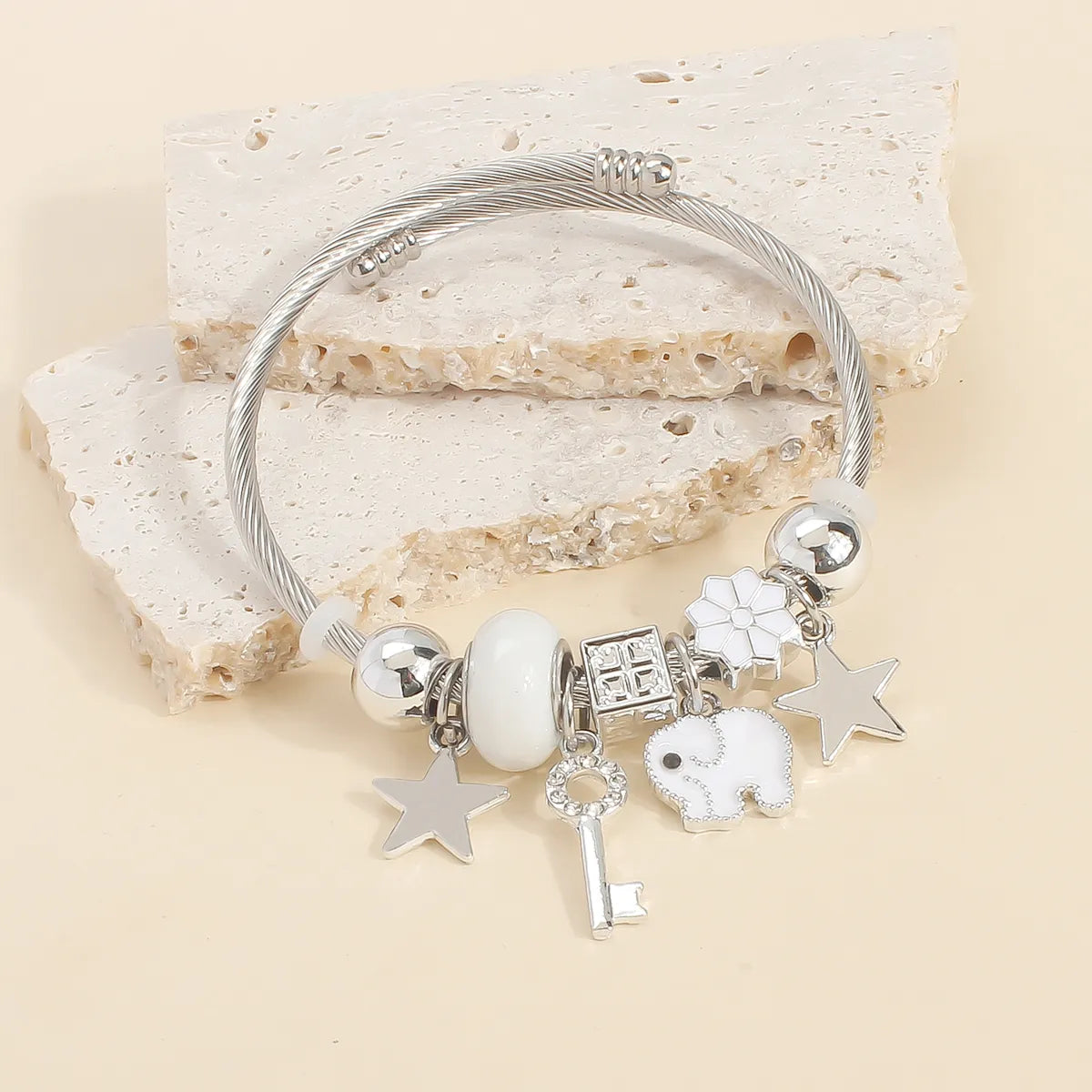 Star Key Elephant White