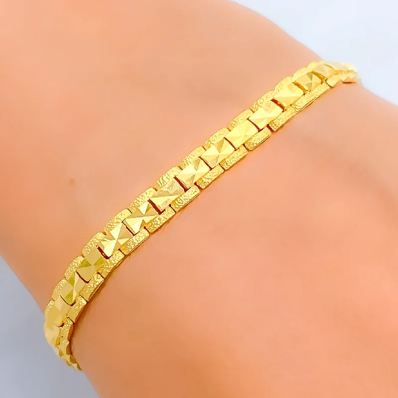 Women’s silver bracelets-Exquisite Charming 22k Gold Bracelet - on hold for bill