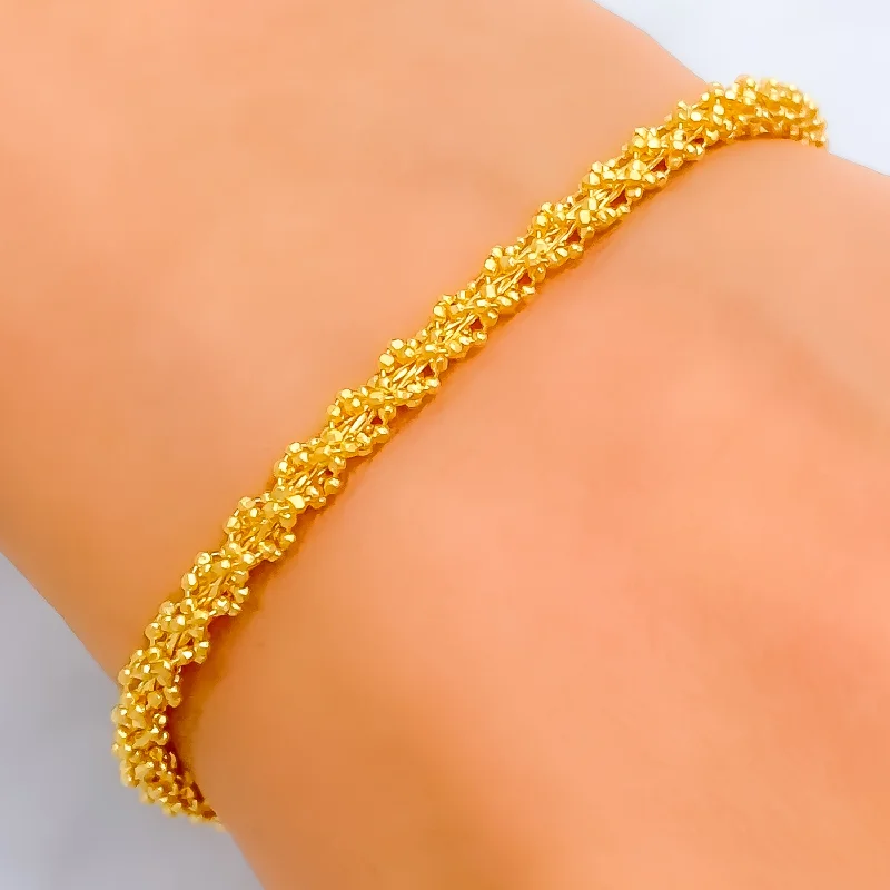 Women’s elegant bangles-Charming Attractive 22K Gold Bracelet